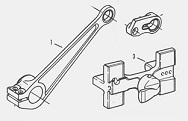 picking lever picking shoe picking link for projectile loom